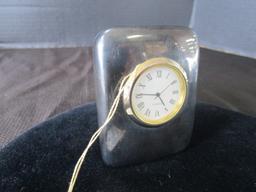 Heavy Weighted Paperweight Quartz Clock