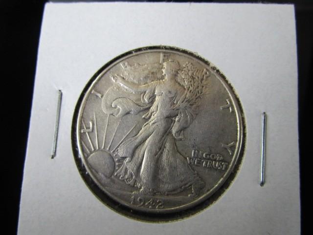 1942 Silver Walking Liberty Half-Dollar