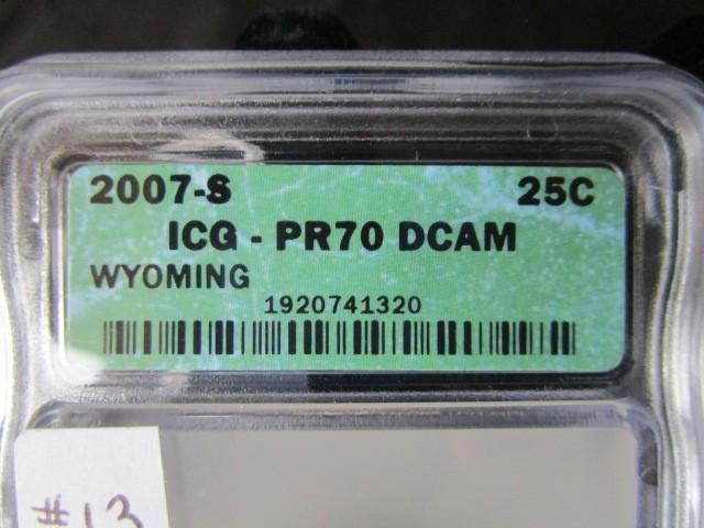 Wyoming 1870-2007 Graded Quarter Dollar S