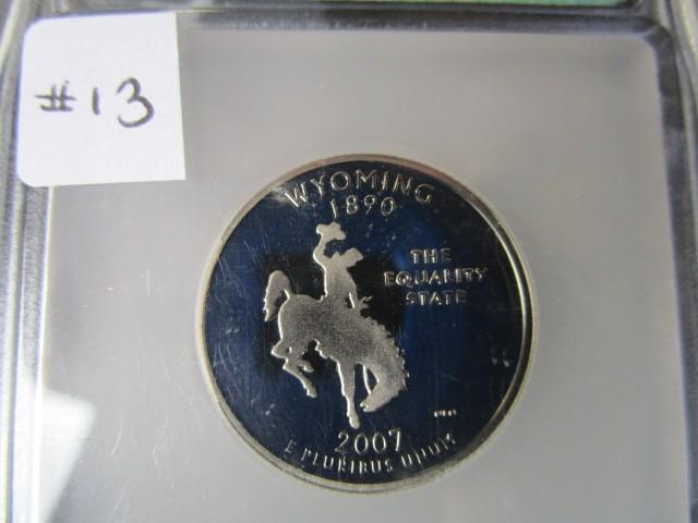 Wyoming 1870-2007 Graded Quarter Dollar S