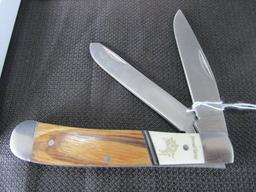 Cattlemans Cutlery Snapback Folding Knife Bronco Series, Stainless Steel in Original Case