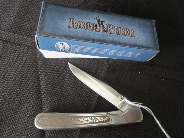 Rough Riders Folding Knife Lockback RR744 Mtech USA 440 Steel Folding Knife