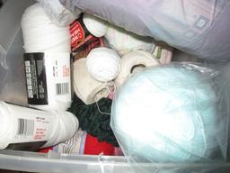 Crocket Lot - Misc. Colored Wool/Cotton Strings/Bundles, Various Sizes/Types, Etc.