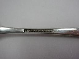 Tablespoon/Serving Spoon Wallace Sterling Dawn Mist Burnished Top/Side Handle +-88.5G
