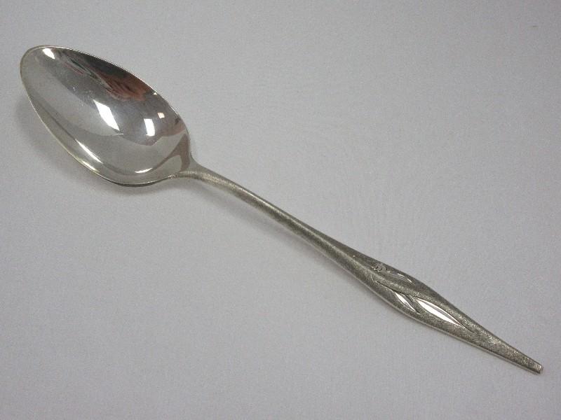 Tablespoon/Serving Spoon Wallace Sterling Dawn Mist Burnished Top/Side Handle +-88.5G