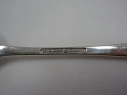 Tablespoon/Serving Spoon Wallace Sterling Dawn Mist Burnished Top/Side Handle +-80.5G