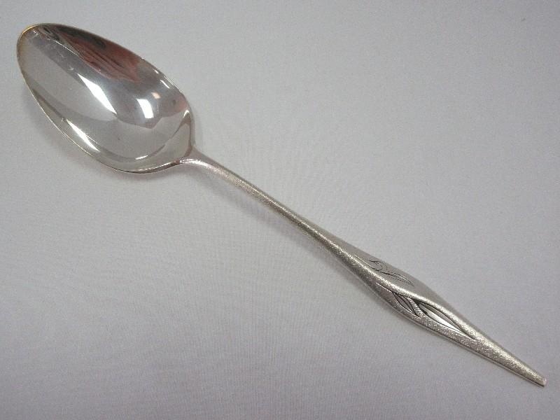 Tablespoon/Serving Spoon Wallace Sterling Dawn Mist Burnished Top/Side Handle +-80.5G