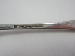 Tablespoon/Serving Spoon Wallace Sterling Dawn Mist Burnished Top/Side Handle +-89G