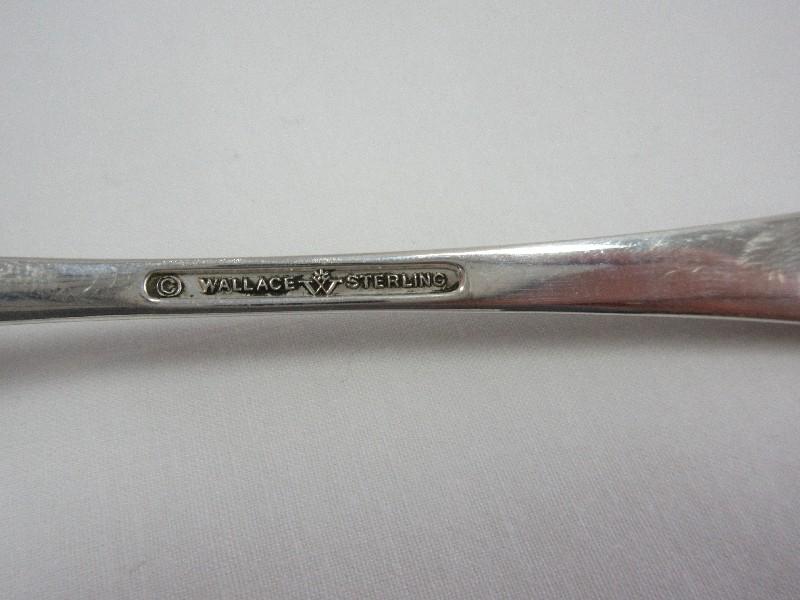 Tablespoon/Serving Spoon Wallace Sterling Dawn Mist Burnished Top/Side Handle +-89G