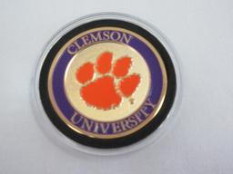 Clemson University Block Club 2016-2017 Embossed Tiger Paw Token Coin