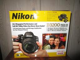 Nikon D3200 Digital SLR Camera Kit, Includes 24.2 Megapixel D3200 Camera