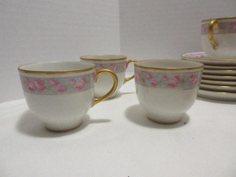 Lot - Wm Guerin & Co. Limoges Demitasse Cups/Saucers & Other