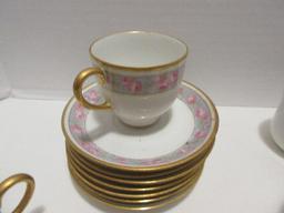 Lot - Wm Guerin & Co. Limoges Demitasse Cups/Saucers & Other