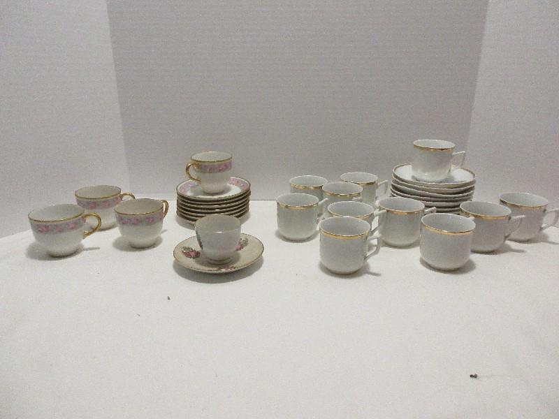 Lot - Wm Guerin & Co. Limoges Demitasse Cups/Saucers & Other