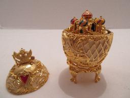 Faberge Style Egg Imperial Treasures II Collection by Joan Rivers "The Musical Palace Egg"