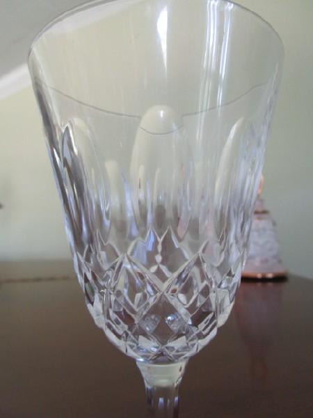 5 Crystal Glass Wine Glass Diamond Prescut Design