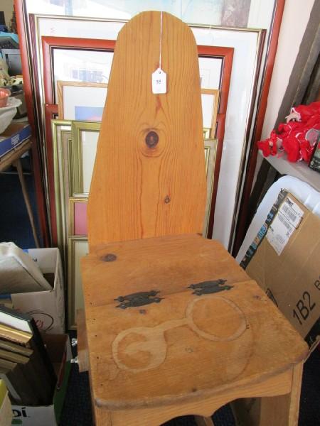 Vintage Folding Wooden Child/Baby Chair Pointed Base Skirt