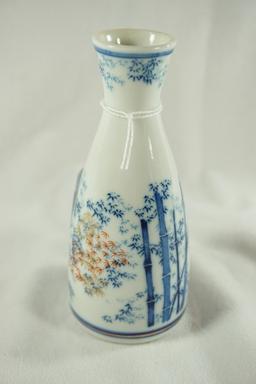 Small Japanese Porcelain Blue and White Vase