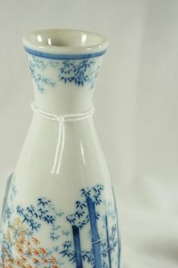 Small Japanese Porcelain Blue and White Vase