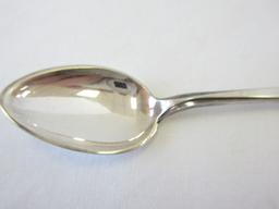 6 Sterling N.M. Demitasse Spoons w/ Ornate Pierced Scrollwork & Floral Handles