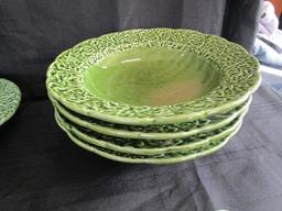 Bordello Pinheiro Ceramic Cabbage Design Centerpiece Bowl