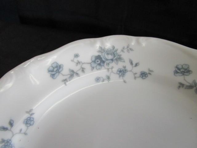 Haviland Blue Floral Silver Trim Pattern Lot