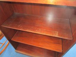 3-Tier Wooden Shelving, Grooved Base/Trim, Panel Back