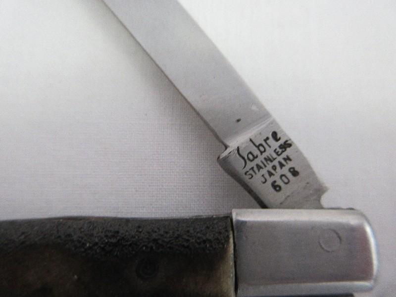Lot - Vintage Sabre 608 Stainless Japan Fruit Tester Folding Pocket Knife
