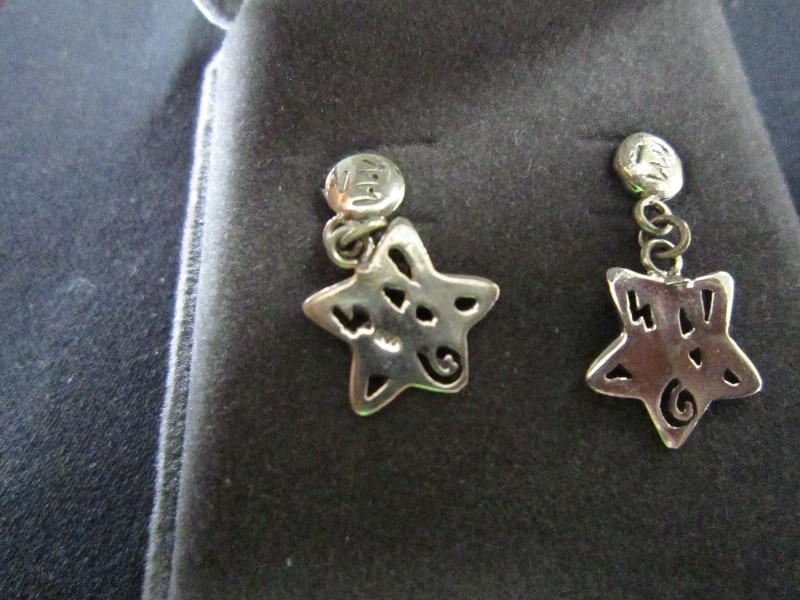 Pair - Star Design 925 Earrings