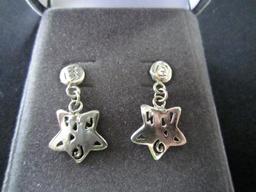 Pair - Star Design 925 Earrings