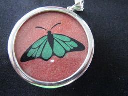 Gemartini Butterfly Pendant in 925 Case