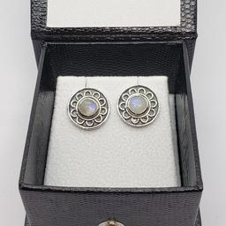 Silver Moonstone Earrings