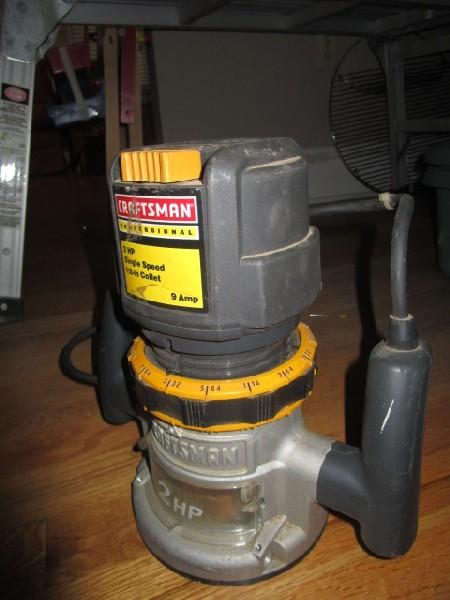 Craftsman Professional 2HP Single Speed 1/2" Collect Router