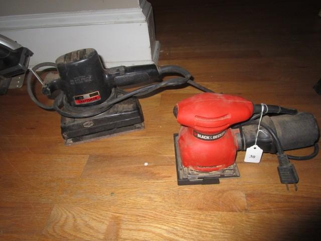 Sears Craftsman Sander, Black & Decker Sander