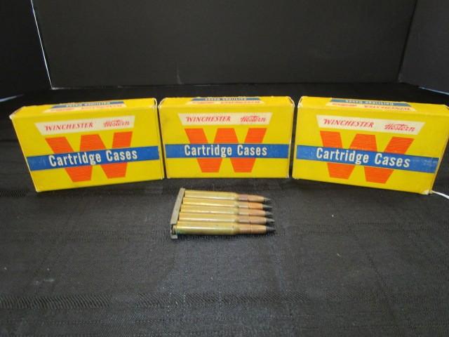 3 Winchester Western Cartridge Cases 243 Winchester Unprimed Cases