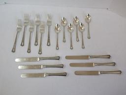 18 Pieces - Mount Vernon Sterling Princeton Pattern 1915 Silverware