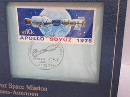 1975 Commemoration Apollo-Soyuz Space Mission Proof Sterling Silver Medallion