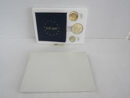 1976 United States Bicentennial Silver Proof Mini Set 3 Coins Special Reverse Designs