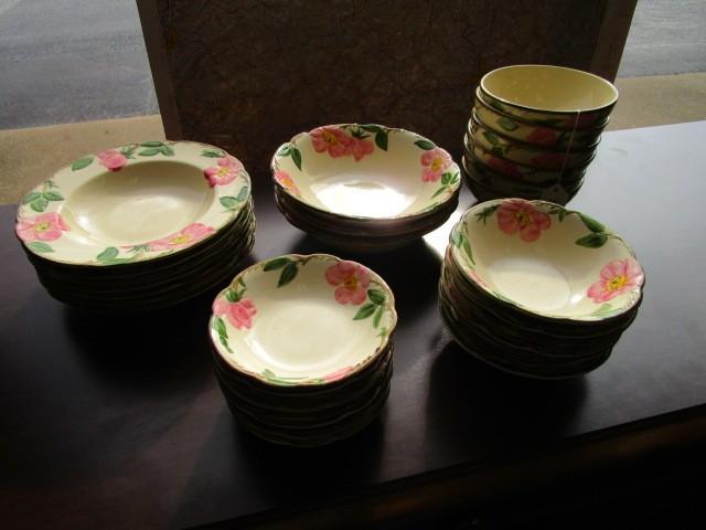 Franciscan Earthenware Desert Rose Pattern Lot