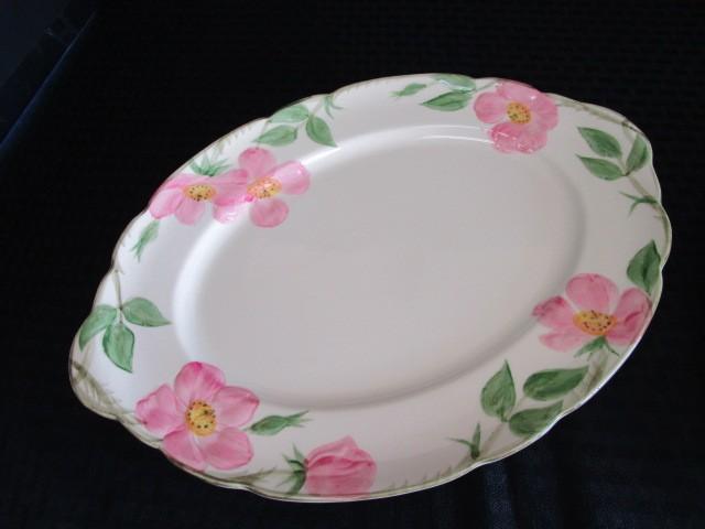 Franciscan Earthenware Desert Rose Pattern 2 Serving Platters