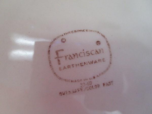 Franciscan Earthenware Desert Rose Pattern 2 Serving Platters