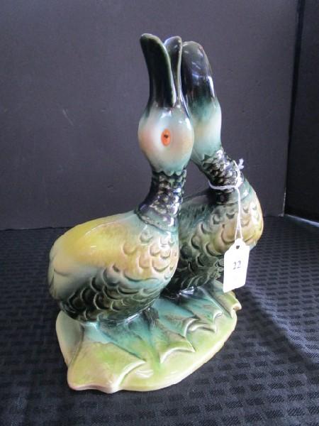 Hall U.S.A. 94 Twin Duck Planter Ceramic Décor