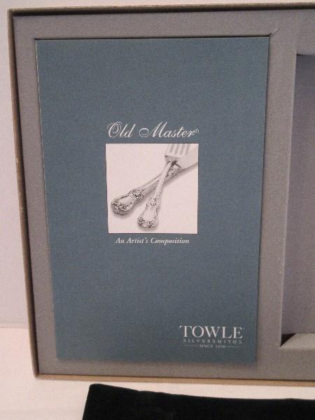 Towle Silver "Old Master" Pattern 60th Anniversary Embossed Bowl Sugar Spoon