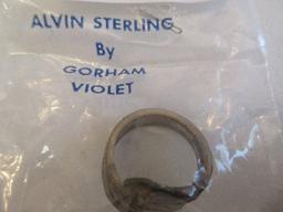 Alvin Sterling by Gorham Violet Pattern Silver Spoon Ring