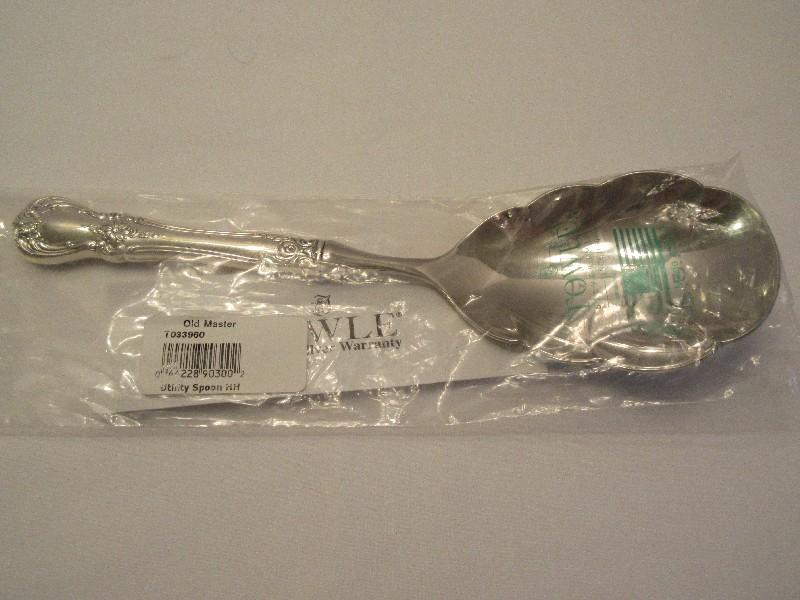 Towle Silver "Old Master" Pattern Sterling Casserole/Utility Shell Serving Spoon