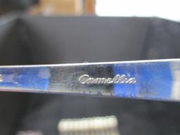12 Gorham Sterling Pat. 1941 Camellia Demitasse Spoons