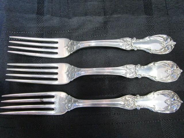 6 Forks Burgundy Pattern Sterling Reed & Barton