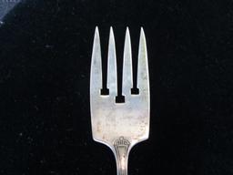 Carthage Sterling Silver Salad Fork by R. Wallace & Sons Antique 1977 w/ Open Shield