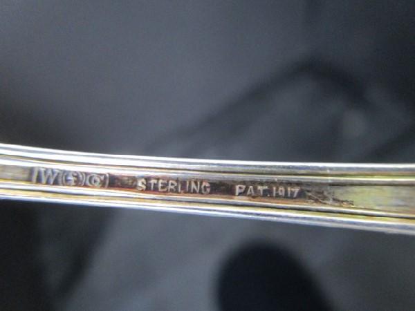 Carthage Sterling Silver Salad Fork by R. Wallace & Sons Antique 1977 w/ Open Shield