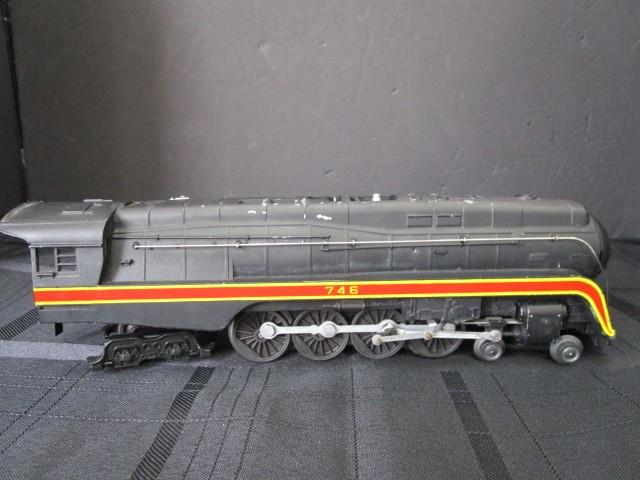 Lionel 746 Norfolk & Western J-Class 4-8-4 Steam Locomotive, Black Metal Body